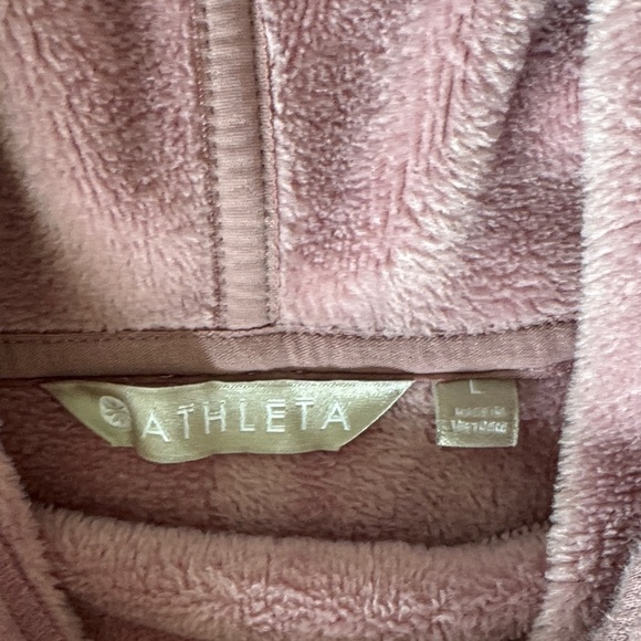 ATHLETA COZY KARMA LONGER HOODIE Sugarplum Mauve Size L - Picture 2 of 12